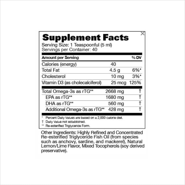 PRN Omega-3 Essentials High Potency Liquid (200 mL) - Image 2